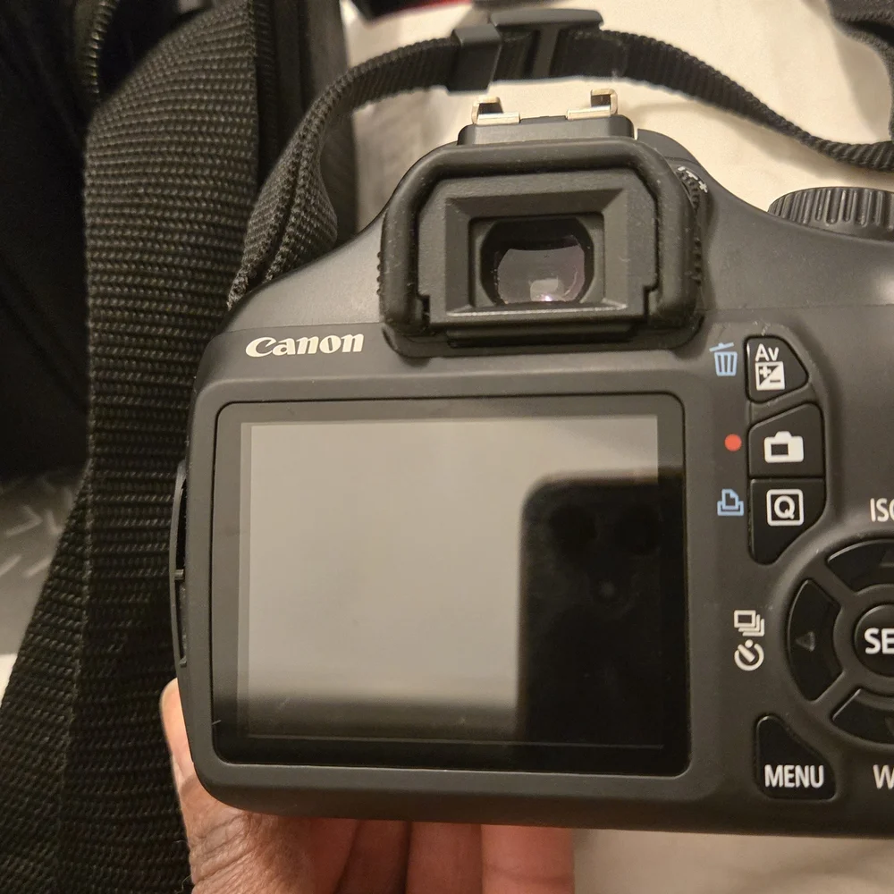 Canon Black DSLR Camera with LCD Screen